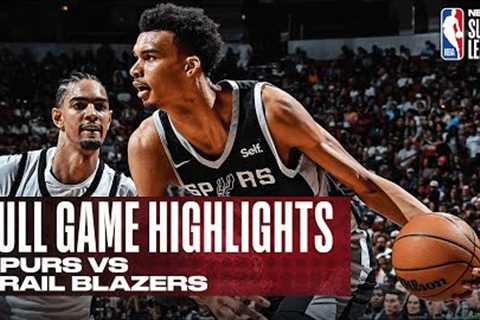SPURS vs TRAIL BLAZERS | NBA SUMMER LEAGUE | FULL GAME HIGHLIGHTS