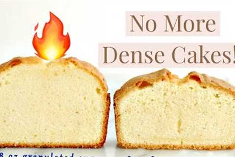 4 TIPS TO BAKING FLUFFY CAKES /NO MORE DENSE CAKES !