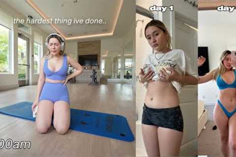going to the gym at 5AM for a week... | meals + workouts