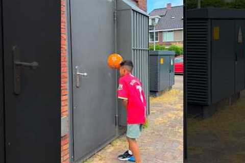 MINI RONALDO TRIES EXTREMELY DANGEROUS FOOTBALL TRICK!!