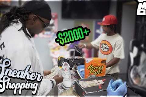 NBT Wop cashes out $2,000+ - Sneaker Shopping at MO3SOLES