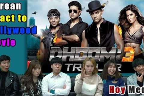 Korean React to 'DHOOM3'' Bollywood movie trailer [ENG SUB]