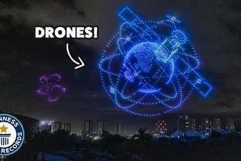 Biggest drone display ever! - Guinness World Records
