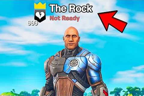 I Pretended to be The Rock with a Voice Changer in Fortnite...