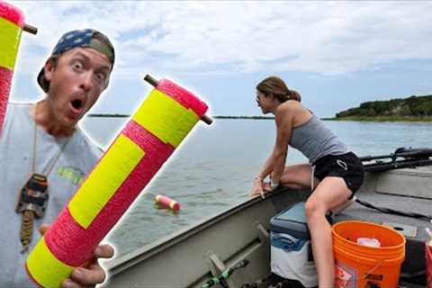 Jug Line Fishing Design that's Simple, Cheap &amp; Works! Complete DIY Build &amp; Catch