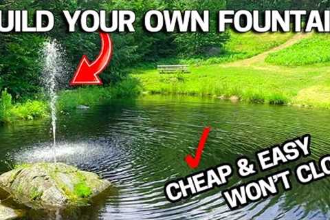 How to Build a Floating Pond Fountain CHEAP - Powered by Ecoflow