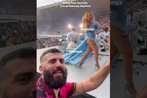 Beyonce reaction to her fan from Australia #renaissanceworldtour #beyonce