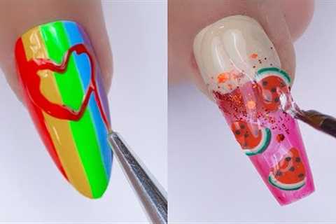 The Best Nail Art Tutorial | Nails Art Ideas | Rainbow Nails