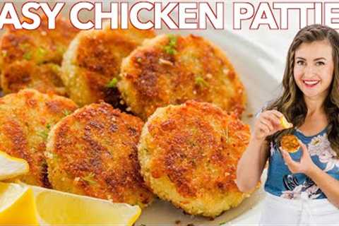 CHICKEN PATTIES - Leftover CHICKEN Recipe