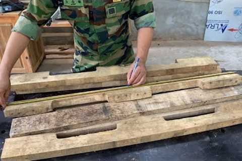 Skilled Carpenters Turn Waste Pallets Into Exquisite Unique Tables And Chairs