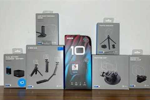GoPro Hero 10 + Accessories Unboxing ASMR