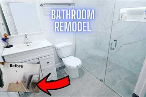 DIY Transformation - Laundry Room into Bathroom Renovation