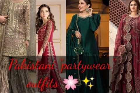 #pakistani PARTYWEAR outfits ideas 💡/trendy &amp; latest // lifestyle fashion online shopping..