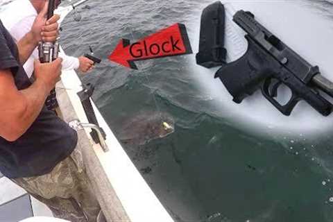We had to shoot this HUGE fish for our safety (100 Pounder!)