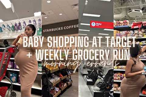 BABY SHOPPING AT TARGET + WEEKLY GROCERY RUN