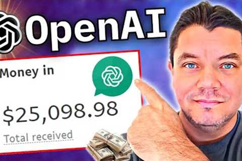 Starting a $25,000 Per Month Side Hustle With ChatGPT AI &amp; Affiliate Marketing (SUPER EASY)
