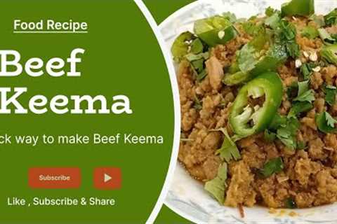 Beef Keema | How To Make Keema Recipe | Keema Recipe By Crispy hut | Keema Recipe |