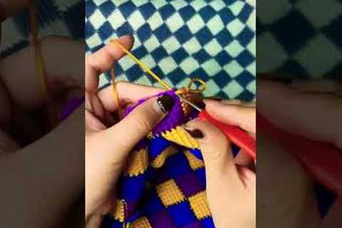 Simple crochet and knitting pattern tutorial #349