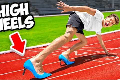 I Tried Extreme Sports In High Heels! *bad idea*