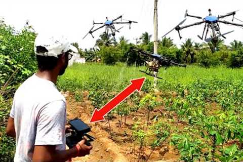 How to drone field spraying | Agriculture | Drone | Farming | Technology | Farming Thozha Drones