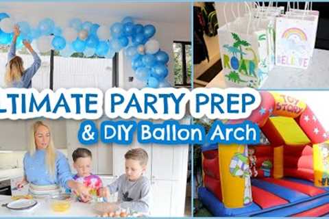 ULTIMATE PARTY PREP DURING A PANDEMIC | KIDS PARTY IDEAS &amp; DIY BALLOON ARCH | Emily Norris