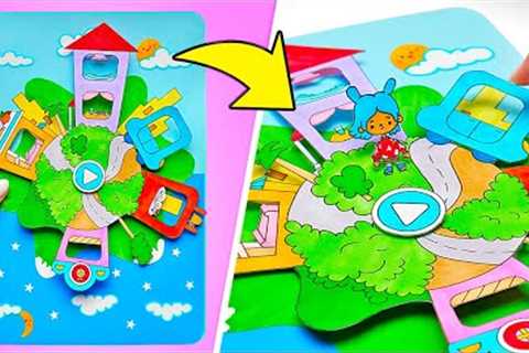 Let's Make Paper World of Toca Boca | DIY Cardboard Planner