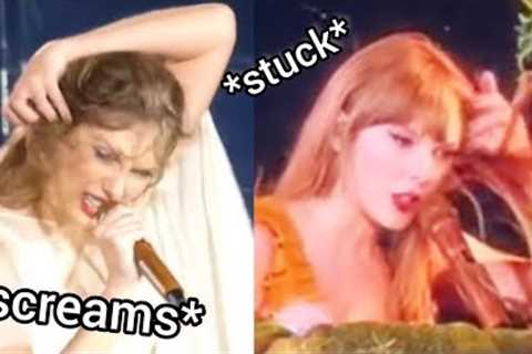 Taylor Swift ANNOYED by her HAIR on The Eras Tour