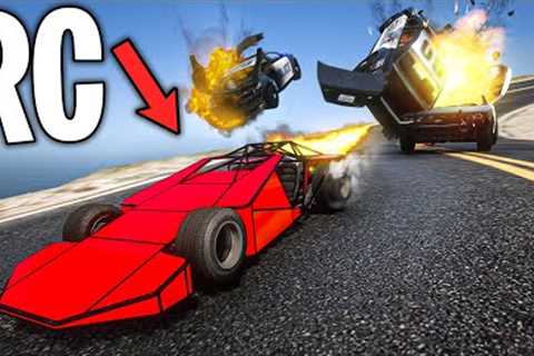 Running from Cops with RC Ramp Car on GTA 5 RP
