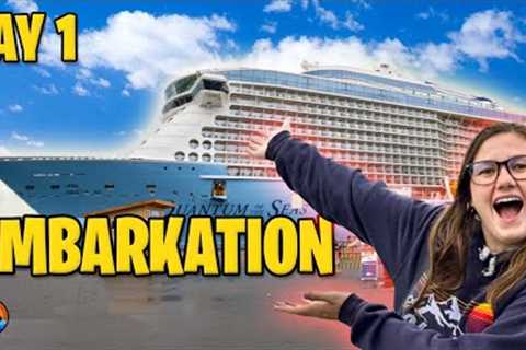 Boarding The BEST Alaska Cruise | Quantum Of The Seas 2023 | Royal Caribbean Alaska Vlog 1