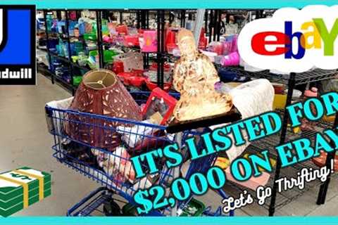 GOODWILL Find is LISTED FOR $2,000 on EBAY ! / She SENT ME a TREE !  / BUY MY HAUL / Thrifting Vegas