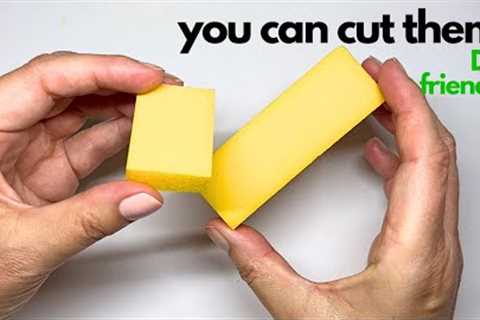 How to cut yellow buffer blocks