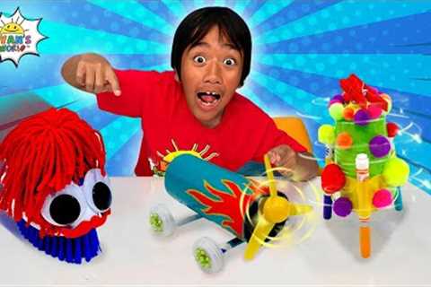 How to Make your own DIY Robot from cardboard with Ryan's World!