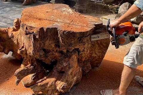 The Artistry of a Master Carpenter: Unique Table And Chair Design From Rotten Wood