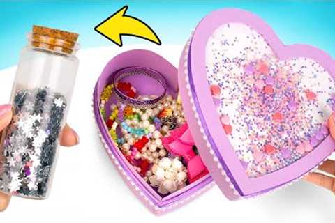 DIY Magical Cardboard Box 🪄| Let's Craft Heart-Shaped Gift Box 💝