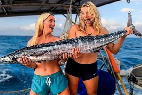 INSANE Wahoo Catch! Best Deep Sea Fishing Of Our Lives! (Pacific Crossing 5 of 8) S.V. Delos Ep. 420