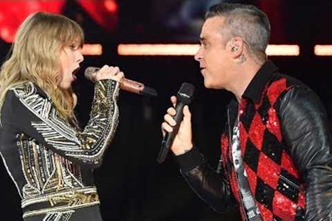 Robbie Williams and Taylor Swift Angels #live at Wembley