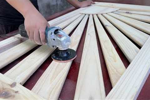 Creative Woodworking Ideas That You Didn't Know // A Modern Style Table As The Sun Is Shining