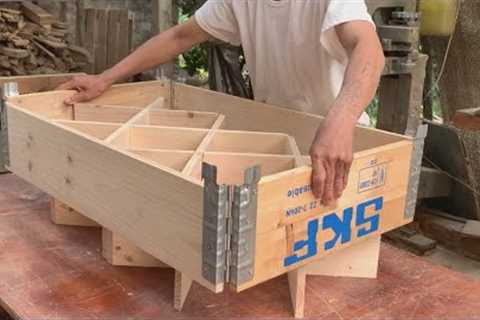 Practical Recycled Wood Project With Life // How To Make A Multi Purpose Shelf From Dismantled Wood