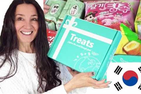 TREATS Subscription Box Taste Test Unboxing Korea