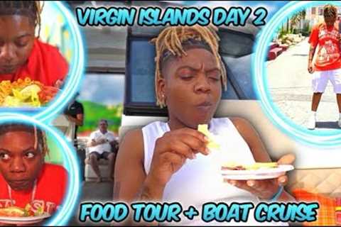 VIRGIN ISLANDS DAY 2 | Walking Food Tour Review + Luxury Champagne Sunset Cruise Review (BDAY VACAY)