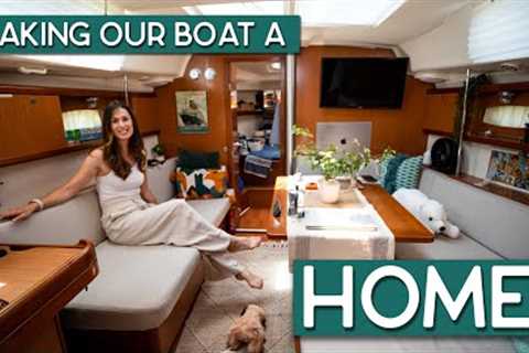 Preparing our sailboat for liveaboard sailing (but make it realistic)