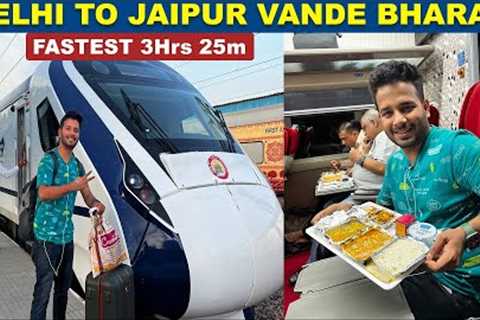 Delhi to Jaipur Fastest Train Vande Bharat Executive class food review