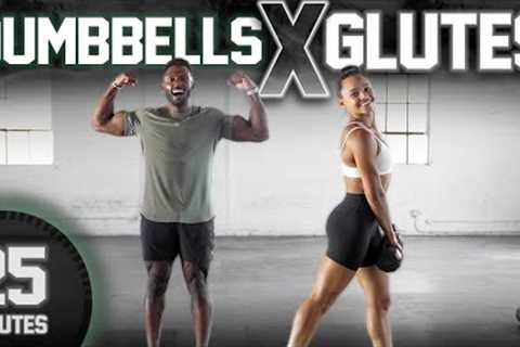 25 Minute Dumbbell Glute Workout [Booty Building //Strength Training]