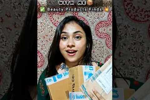 Unboxing Beauty Products😍📦 #skincare #facewash #pimplepatch #toner #moisturizer #shorts