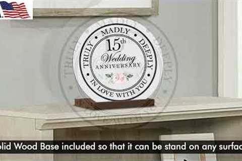 15th Wedding Anniversary Gifts for Him and Her, Parents, Grandparents, Sister, Brother