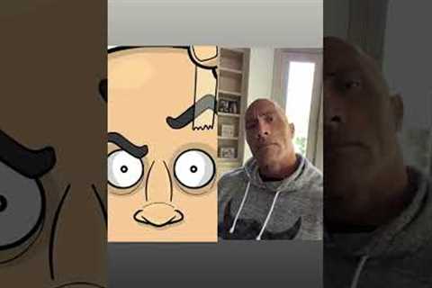 Dwayne Johnson Animation Watching #shorts #dwaynejohnson #animation #therock