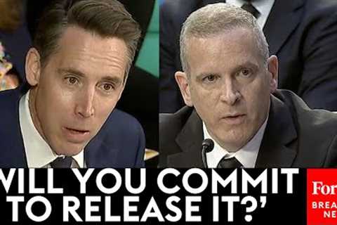 SHOCK MOMENT: FBI Official Admits Doc Alleging Biden Took $5 Million In Bribes Exists To Hawley