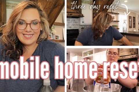 *NEW* MOBILE HOME RESET | get it all done with me in my single wide trailer | PRODUCTIVE WEEKEND!