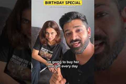 Special birthday treat for my girl. ❤️ #gift #birthday #couple #shorts #funny #comedy #marriage