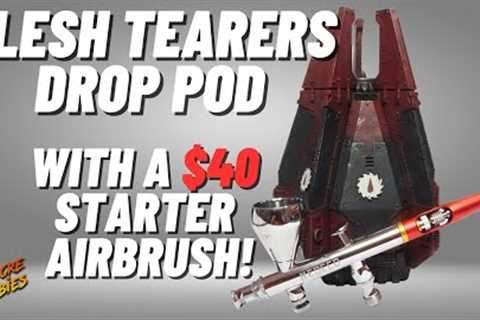 How to use Contrast Paints with a starter Airbrush! #new40k